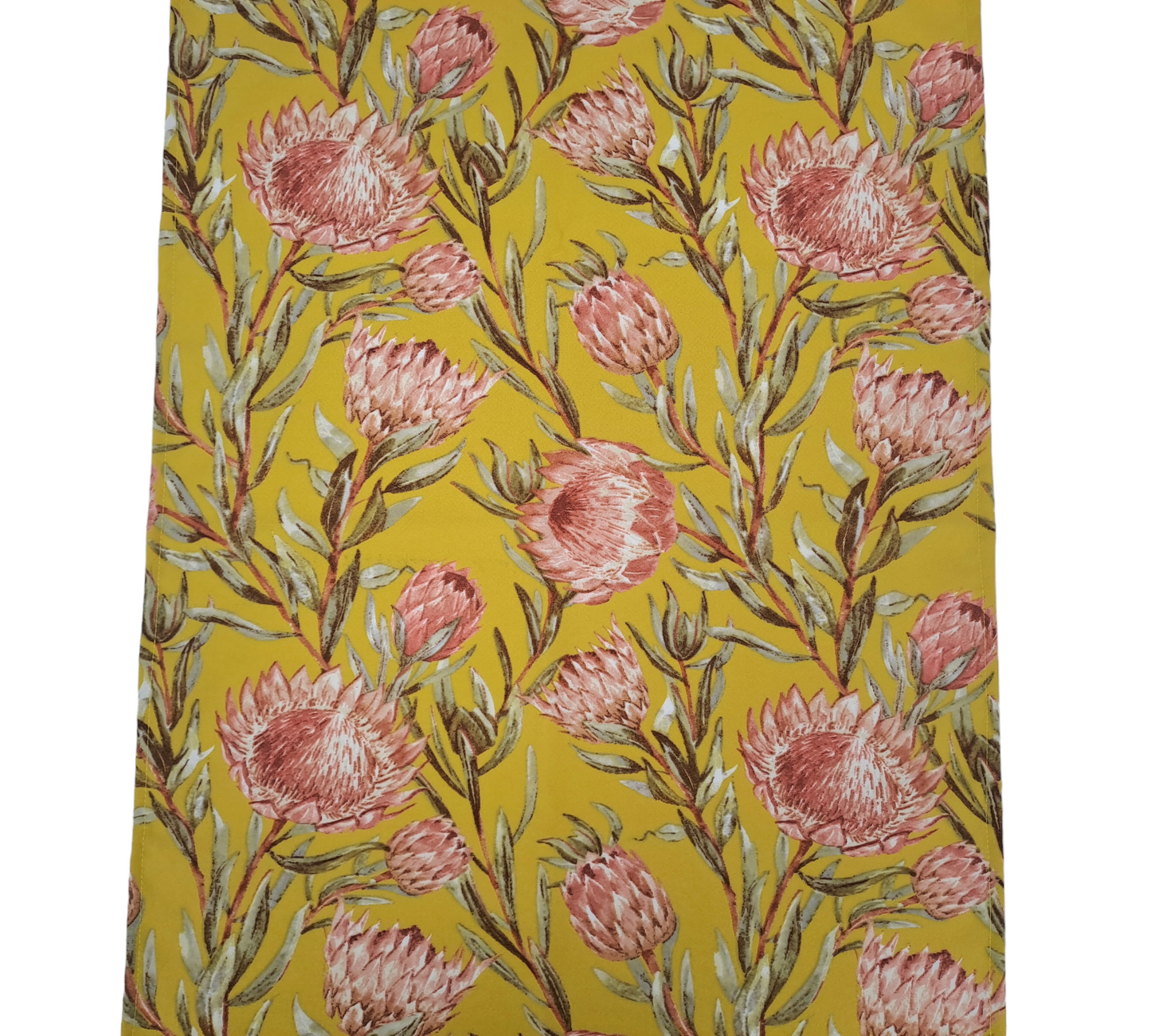 Table Runner Yellow Protea