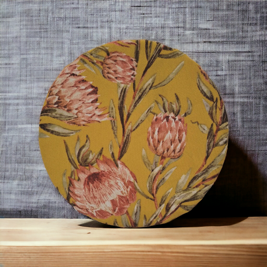 Bowl Cover Yellow Protea