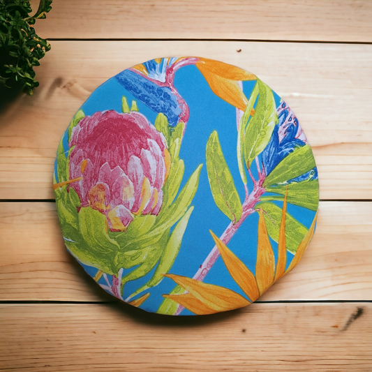 Bowl Cover Blue Strelitzia