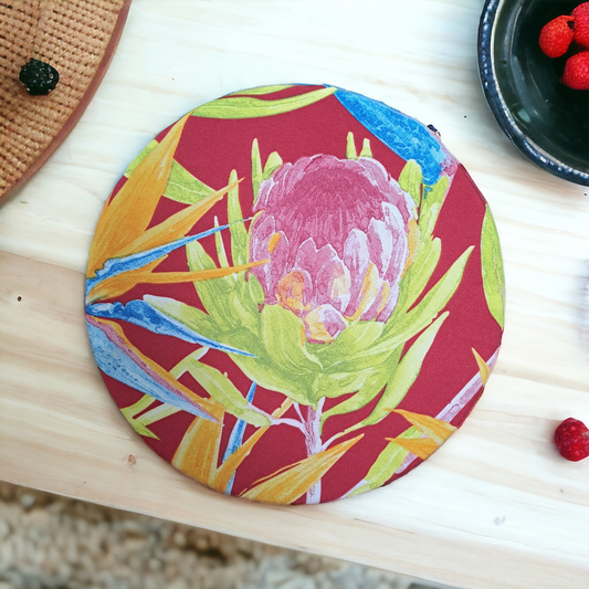 Bowl Cover Red Strelitzia